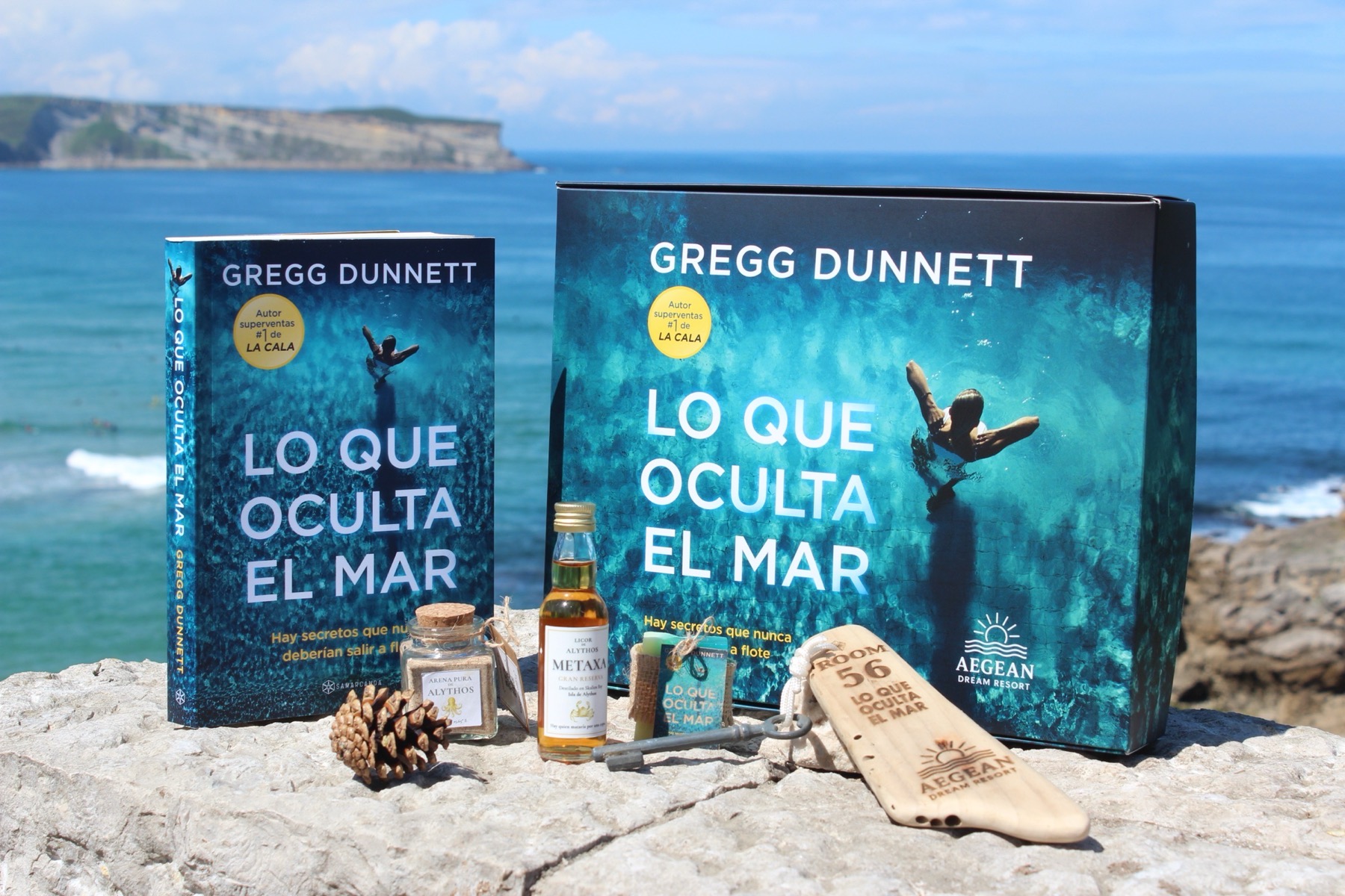 La caja coleccionista del Aegean Dream Resort, edición española de Lo Que Oculta El Mar.